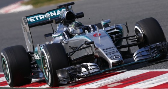 F1 Test Barcelona Día 2: Rosberg pulverizó los tiempos