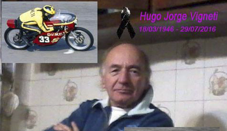 Nos dejó Hugo Vigneti…múltiple campeón del motociclismo