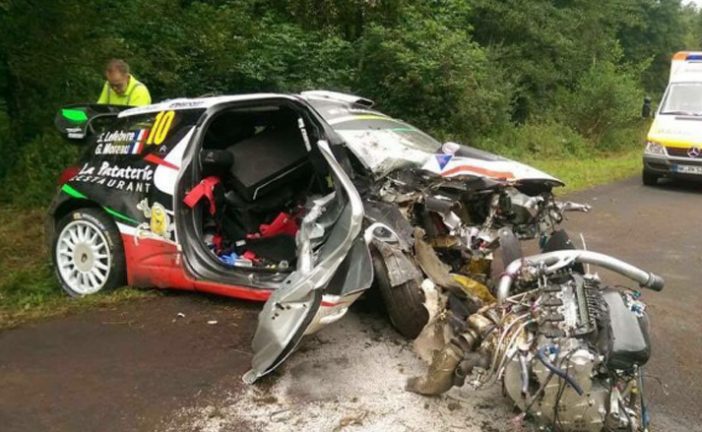 WRC: Lefebvre y Moreau heridos en un accidente