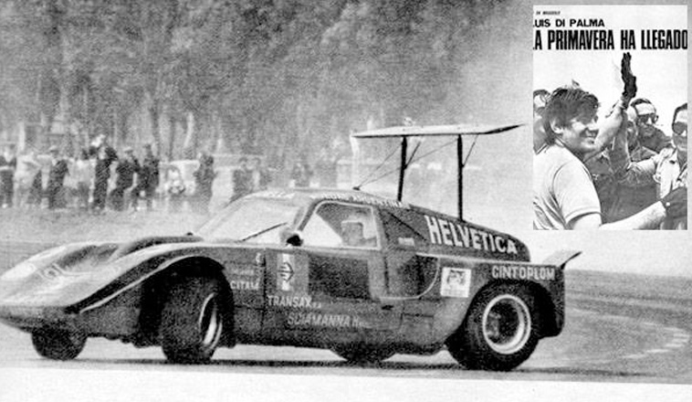 21 de septiembre de 1969, en Maggiolo, Rubén L. Di Palma ganaba por 1ª vez en Sport Prototipos