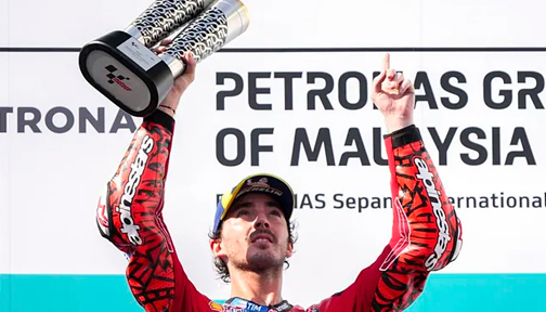 MotoGP: Pecco Bagnaia se impone en Malasia