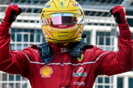 Fórmula 1: Hamilton brilló en la carrera Sprint  y ganó por primera vez con Ferrari