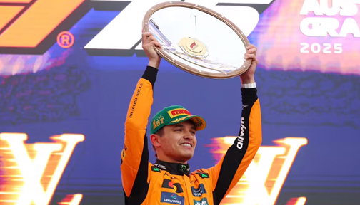 Fórmula 1: Lando Norris domina y vence en el caos lluvioso de Australia