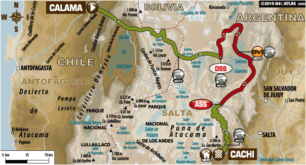 Dakar 2015 / Etapa 10: ya se corre Calama – Salta