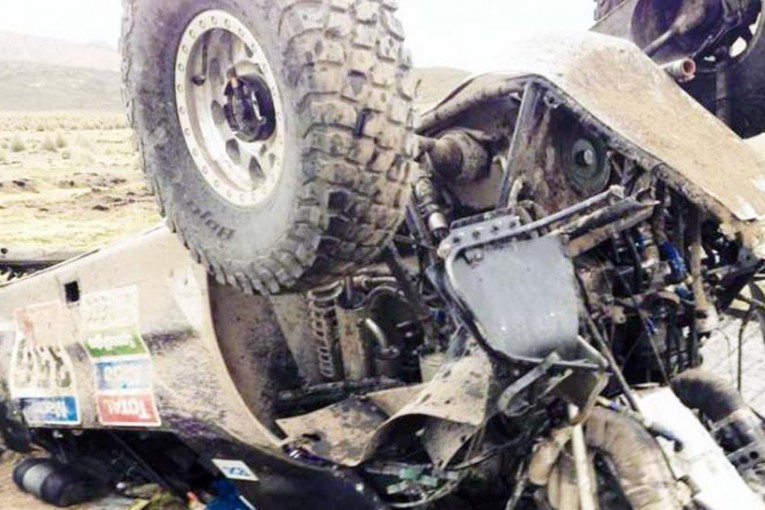 Dakar 2015: la tremenda piña de Campbell. El video.