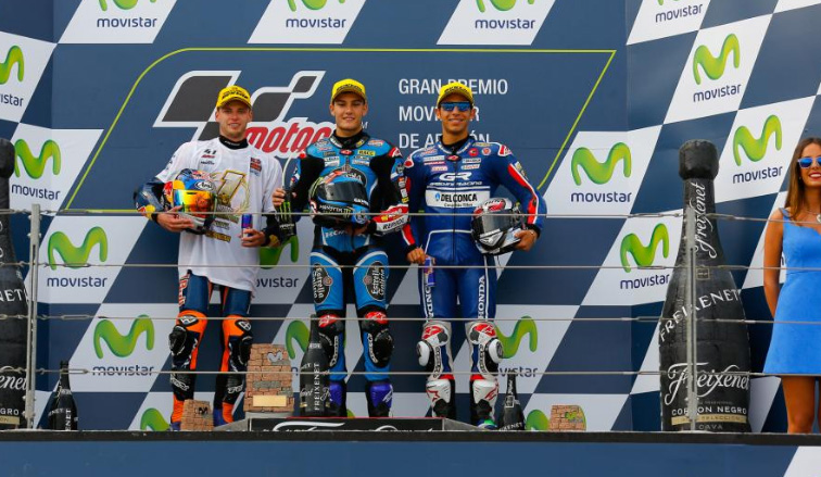 MotoGP: Victoria de Navarro y título mundial para Binder en Aragón en Moto3