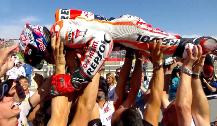 MotoGP: Márquez, más cerca del título con su victoria en Aragón
