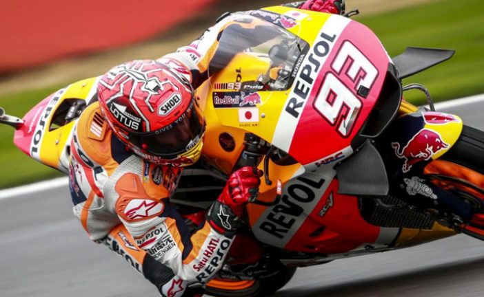 MotoGP: Márquez el más rápido bajo la lluvia
