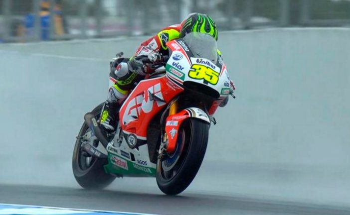 MotoGP: Crutchlow primero en la lluviosa FP1 en Phillip Island