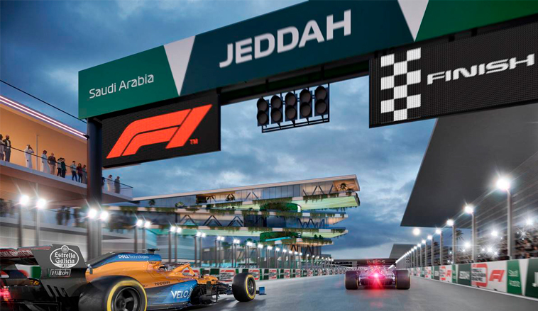 Fórmula 1: Arabia Saudita sorprende con el circuito callejero más rápido en la historia de la Fórmula 1