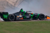 Indy Car: Canapino finalizó 16º con trompo incluido