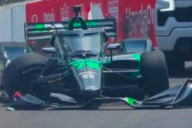 Indy Car: Otro incidente lo deja afuera de carrera a Canapino