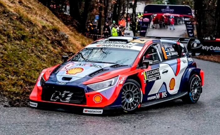 WRC: Tanak lidera el shakedown en Montecarlo