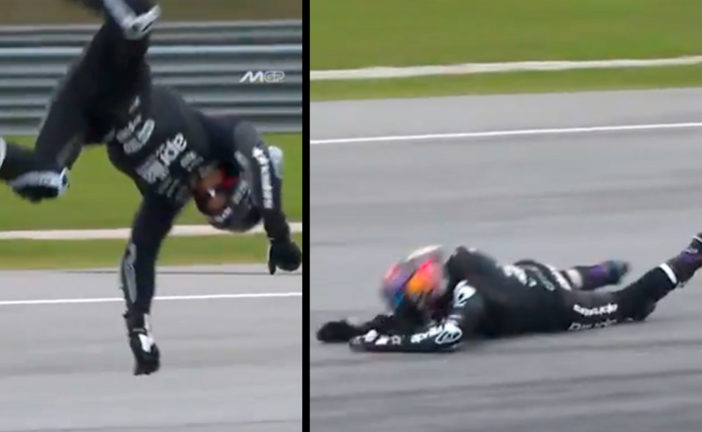 MotoGP: Brutal accidente del actual campeón, doble fractura y fue trasladado a Barcelona para ser operado