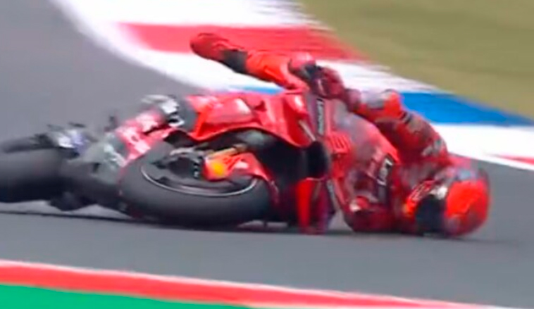 MotoGP: Marc Márquez manda pese a una dura caída
