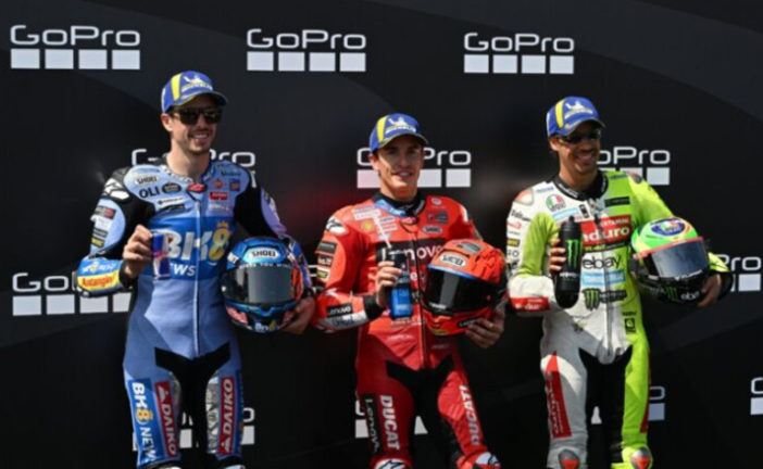 MotoGP: Marc Márquez le gana la pole a Alex con récord en Aragón